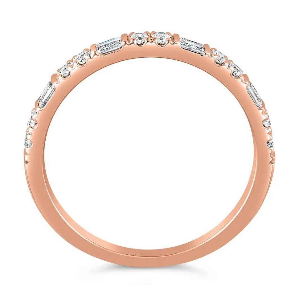Ring aus Roségold mit lab grown Diamanten für Damen BDR0065LG-RSL