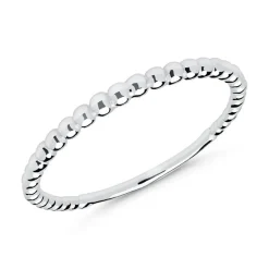 Ring aus Sterlingsilber im Dot-Design LSR0012
