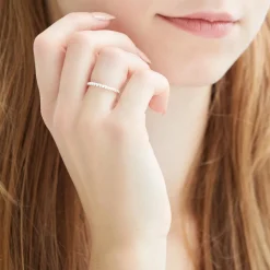 Ring aus Sterlingsilber im Dot-Design LSR0012