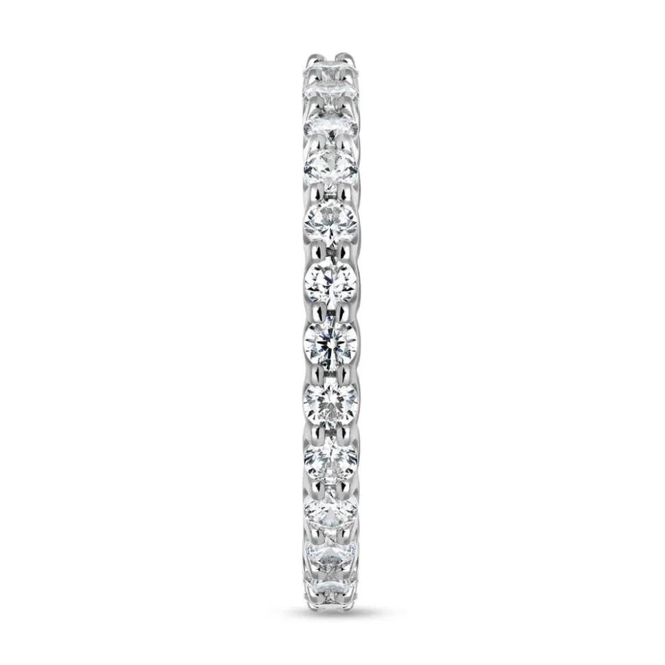 Ring aus Weißgold oder Platin mit lab grown Brillanten BDR0081LG-WSL