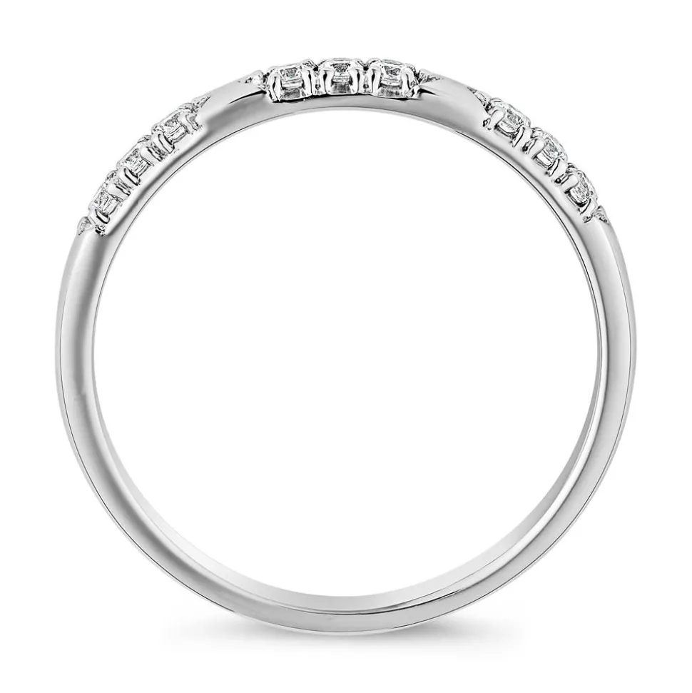 Ring aus Weißgold oder Platin mit lab grown Brillanten BDR0121LG-WSL