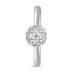 Ring aus Weißgold oder Platin, lab grown Brillanten BDR0059LG-WSL