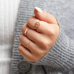 Ring Blüte für Damen aus Sterlingsilber, rosé LSR0054-R