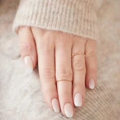 Ring Blätterranke aus 925er Silber rosévergoldet LSR0023