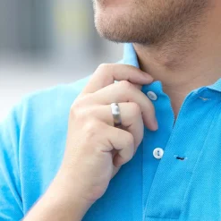 Ring Edelstahl matt rund 7mm Gravur möglich R9143SL