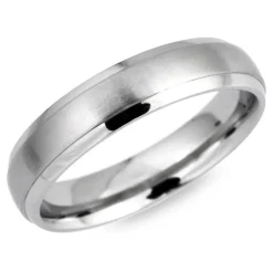 Ring Edelstahl matt rund 5mm Gravur möglich R9150SL