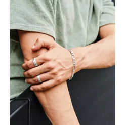 Ring Edelstahl matt rund 7mm Gravur möglich R9163SL