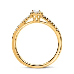 Ring 750er Gold mit Diamanten DR0295SL-18KG