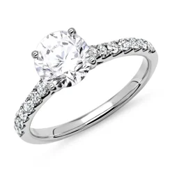 Ring 950er Platin mit Diamanten DR0183SL-PT