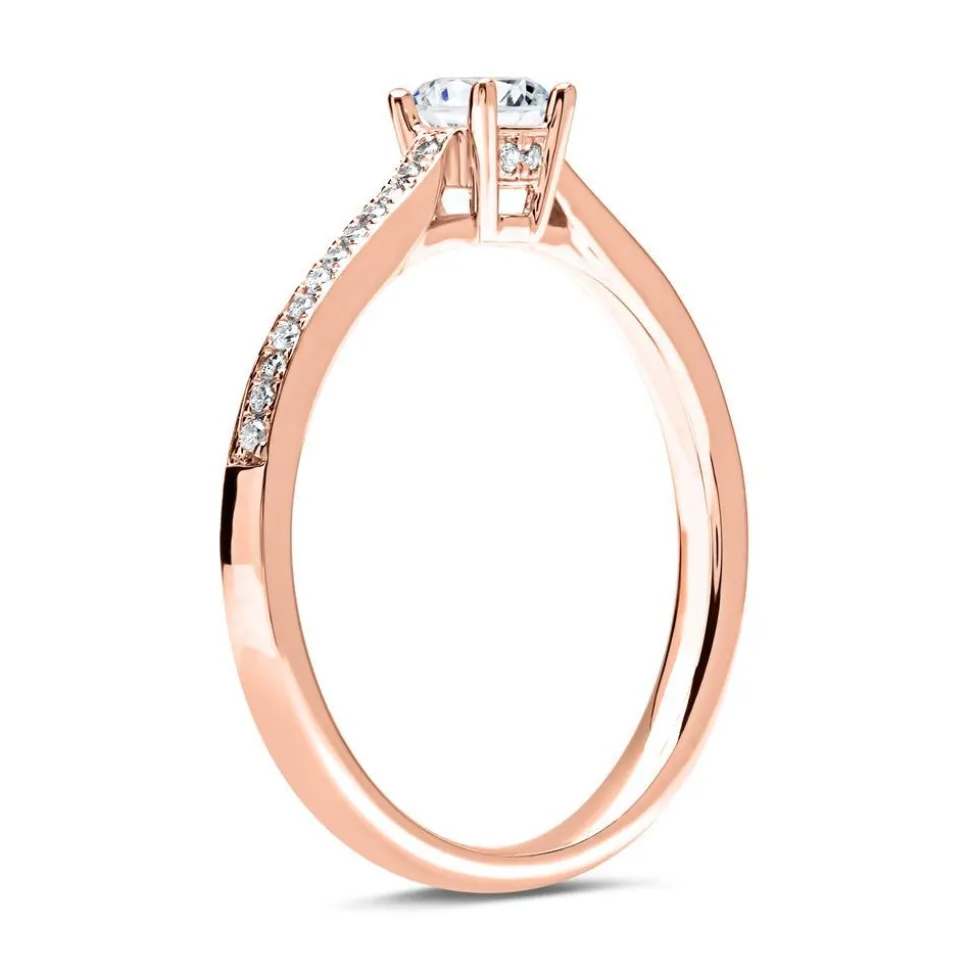 Ring 750er Roségold mit Diamanten DR0134-SL-18K-R