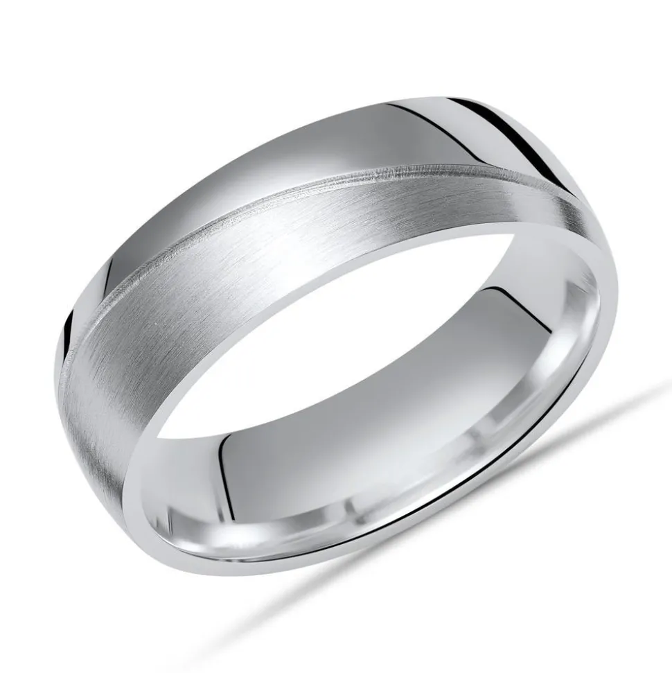 Ring 925er Silber matt/poliert 6,5 mm R8534SL