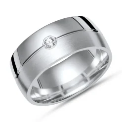 Ring 925er Silber mit Zirkonia in 8mm R8510czSL
