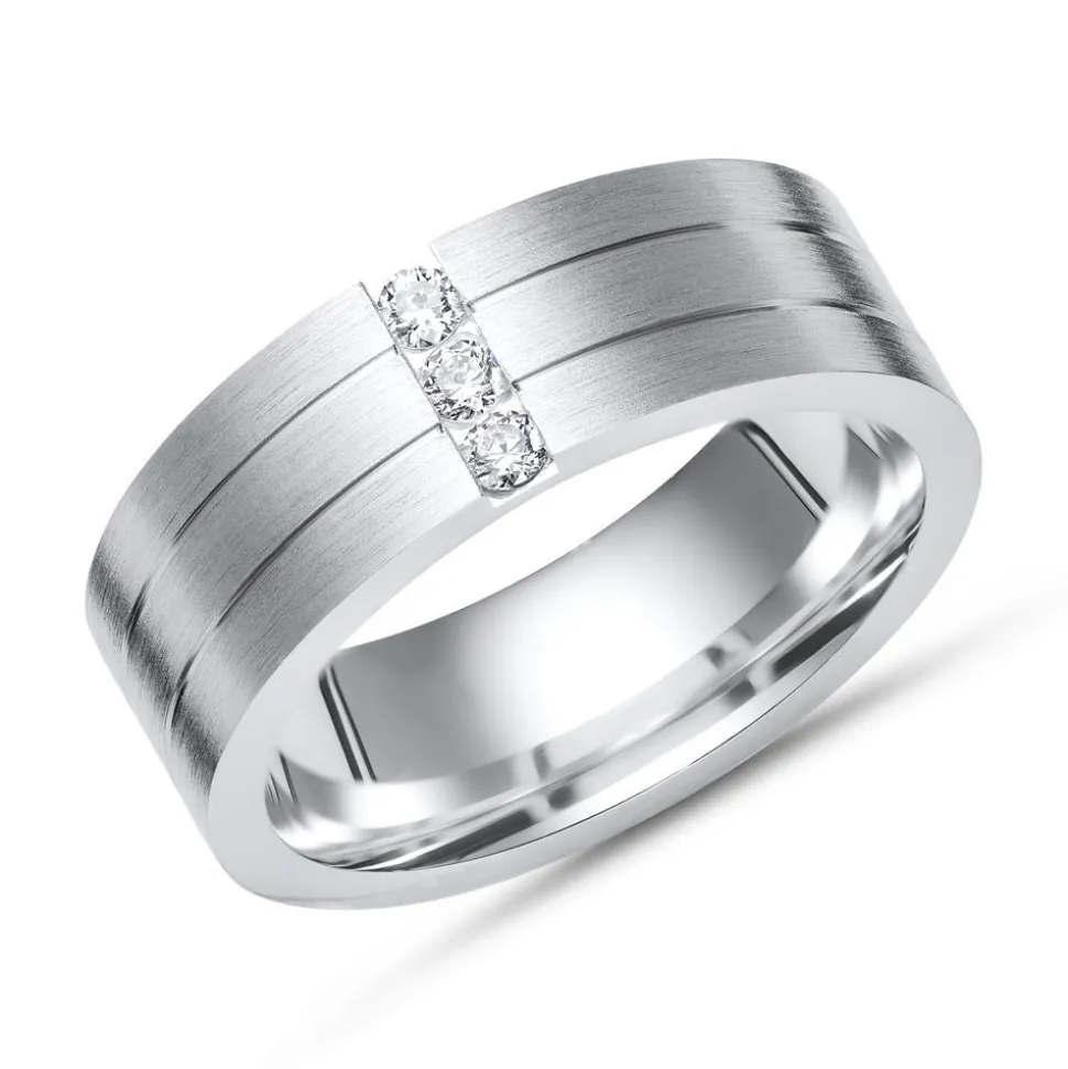 Ring 925er Silber mit Zirkonia 6,5 mm R8511czSL