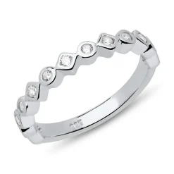 Ring 925er Sterlingsilber Zirkonia gravierbar SR0419SL