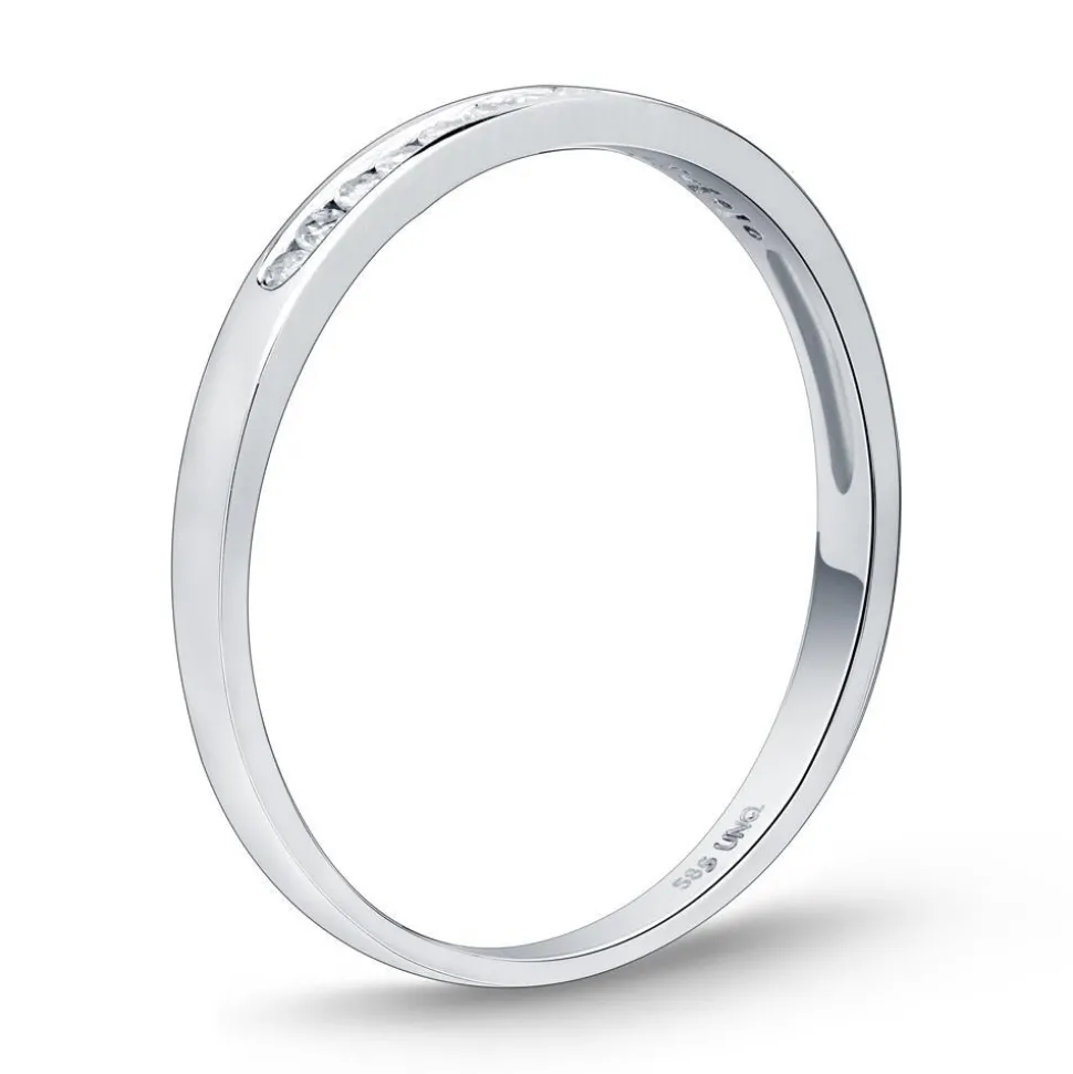 Ring 585er Weißgold mit 13 Diamanten 0,1105 ct. DR0221SL