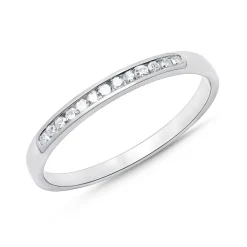 Ring 585er Weißgold mit 13 Diamanten 0,1105 ct. DR0221SL