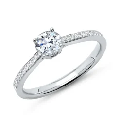 Ring 750er Weißgold mit Diamanten DR0134-SL-18k