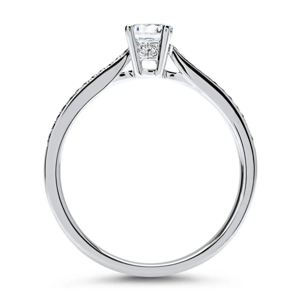 Ring 750er Weißgold mit Diamanten DR0134-SL-18k