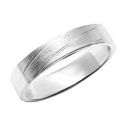 Ring für Herren aus 925er Silber, teilmattiert R8601SL