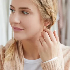 Ring gezackt 925er Silber rosévergoldet LSR0001