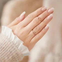 Ring Herz aus rosévergoldetem Sterlingsilber LSR0050