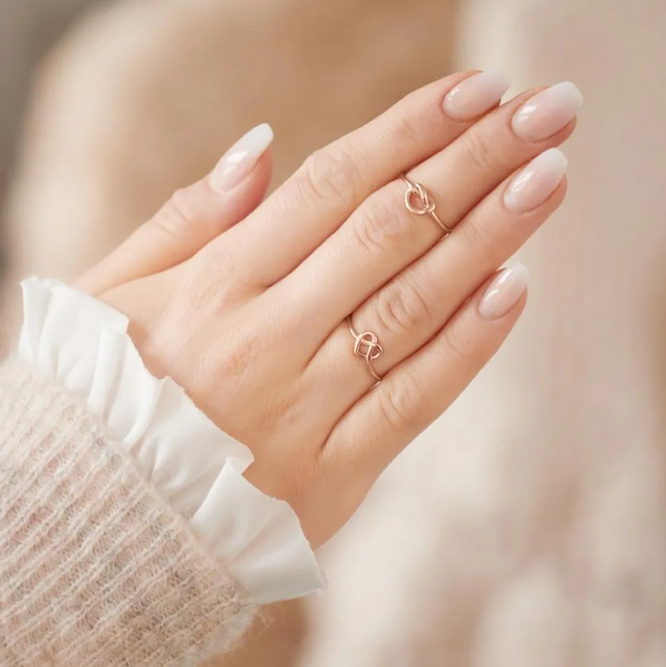 Ring Herz aus rosévergoldetem Sterlingsilber LSR0050