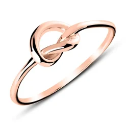 Ring Herz aus rosévergoldetem Sterlingsilber LSR0053