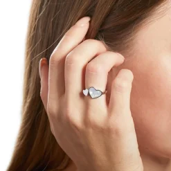 Ring Herzen aus 925er Silber, gravierbar SR0429SL