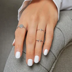 Ring im Kugeldesign aus 925er Silber gravierbar SR0445SL