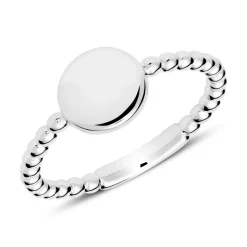 Ring im Kugeldesign aus 925er Silber gravierbar SR0445SL