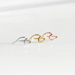 Ring im Wellendesign aus 925er Silber rosévergoldet LSR0041