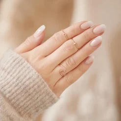 Ring Kreis aus rosévergoldetem Sterlingsilber LSR0029