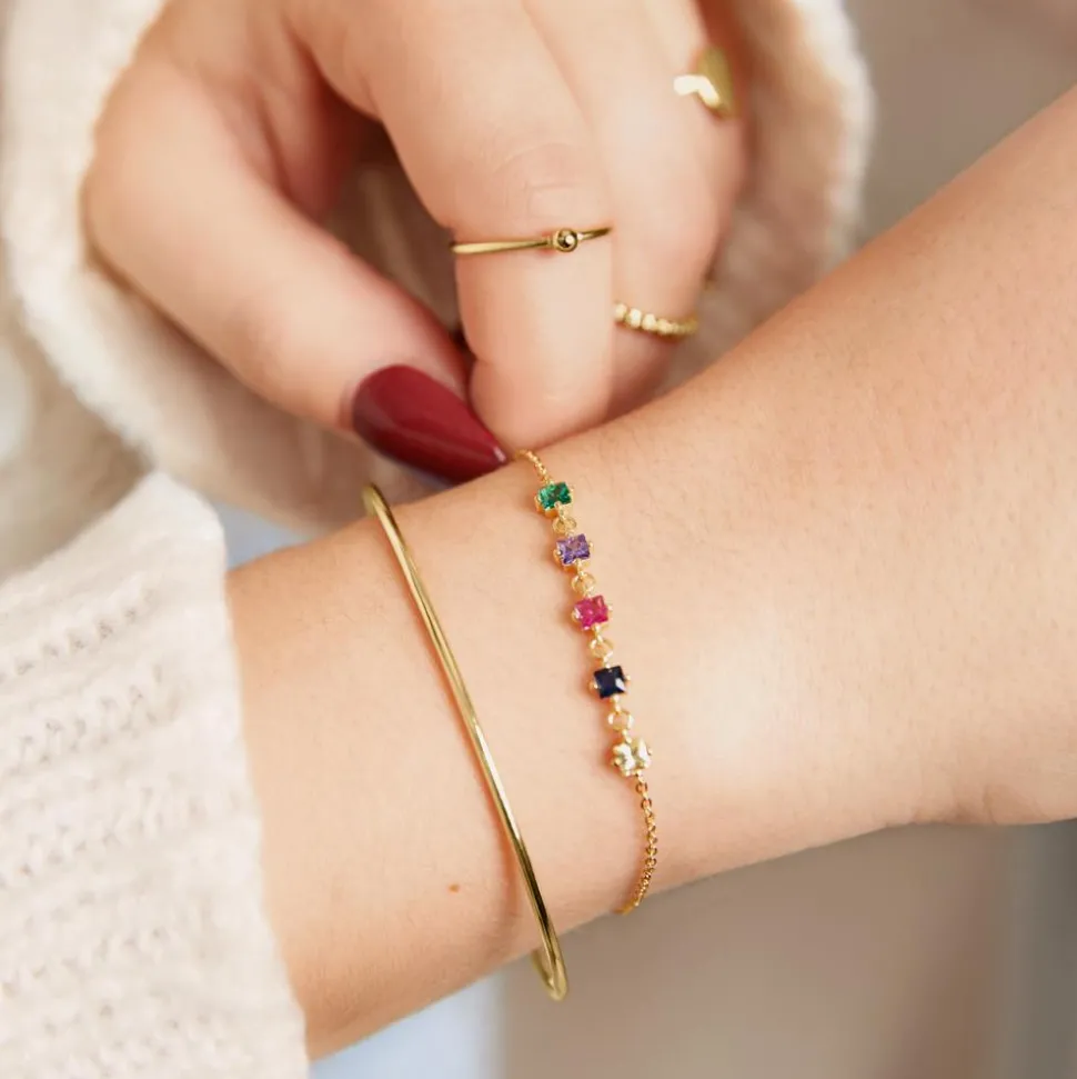 Ring Kugel aus vergoldetem Sterlingsilber LSR0043