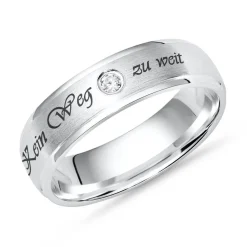 Ring matt 925 Silber inkl. Lasergravur R8505czlge