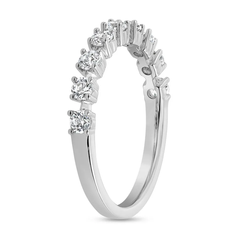 Ring mit lab grown Brillanten aus Platin oder Weißgold BDR0086LG-WSL