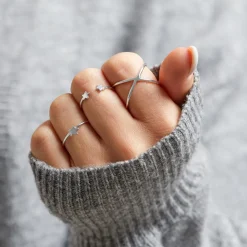 Ring Stern aus 925er Sterlingsilber LSR0045