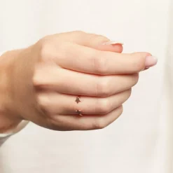 Ring Sterne aus rosévergoldetem 925er Silber LSR0020