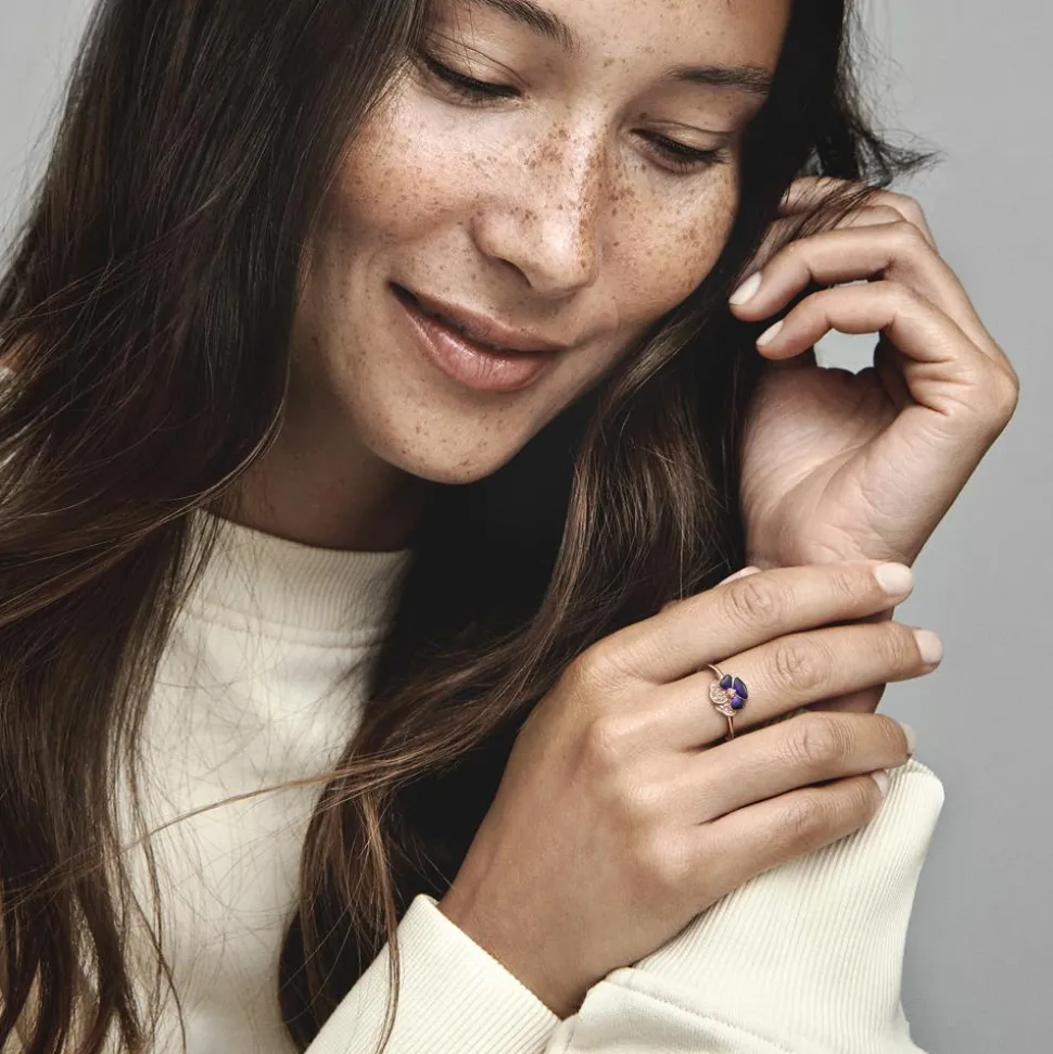 Ring Stiefmütterchen für Damen, ROSE 180764C01