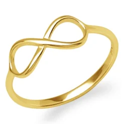 Ring Unendlichkeitssymbol 925er Silber vergoldet LSR0004