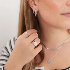 Ring Verschlungenes Herz aus Sterlingsilber LSR0051