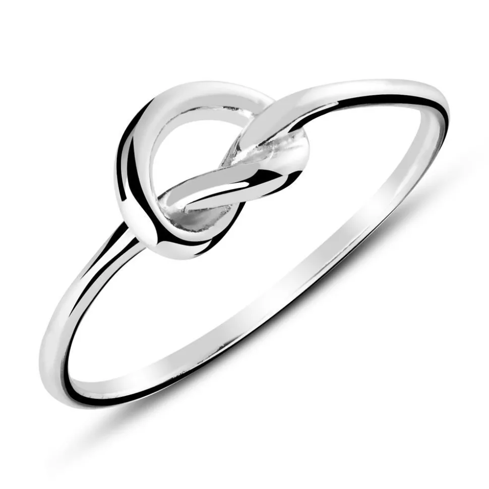 Ring Verschlungenes Herz aus Sterlingsilber LSR0051