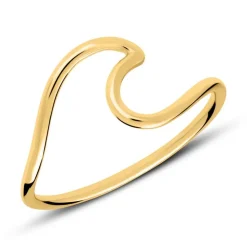 Ring Wave aus vergoldetem Sterlingsilber LSR0040