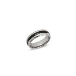 Ring Wolfram Ionenbeschichtet Tungstenring TUR0036SL