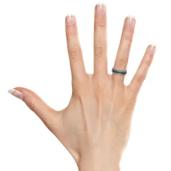 Ring Wolfram Ionenbeschichtet Tungstenring TUR0036SL