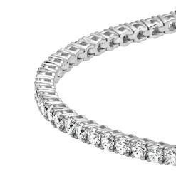 Rivière-Armband aus Weißgold oder Platin mit Diamanten BDB0031-WSL