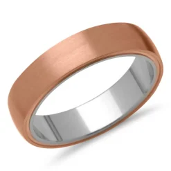 Rosé vergoldeter Vivo 925er Silber Herrenring R8553SL