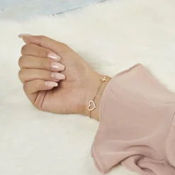 Rosé vergoldetes Armband 925er silber SB0238