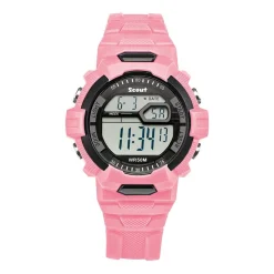 Rosafarbene Kinderuhr mit Digitalanzeige 280308006