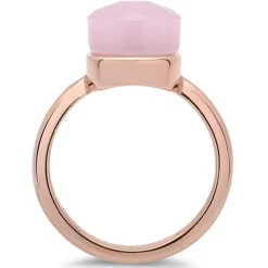 Roséfarbener Silberring mit rosa Zirkonia SR0225SL