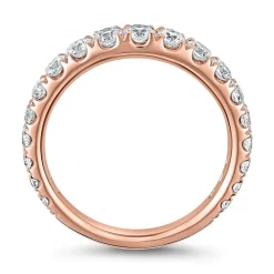 Roségold Damenring mit lab grown Diamanten, gravierbar BDR0091LG-RSL